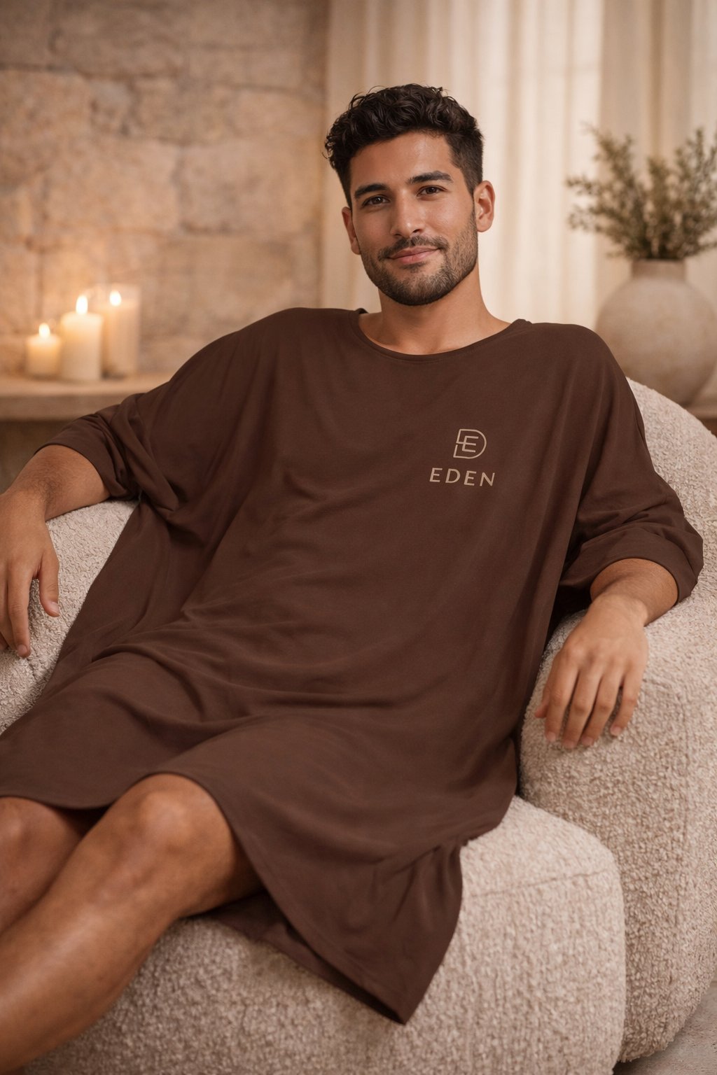 The Eden Sleep Tee- CLAY