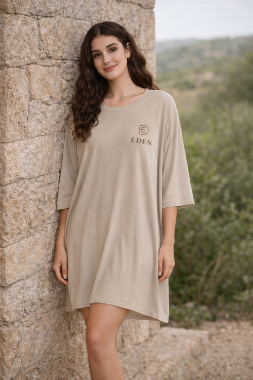 The Eden Sleep Tee – SAND